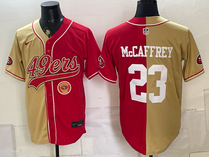 Men 2026 San Francisco 49ers #23 McCaffrey red Nike Limited NFL Jersey 081103->san francisco 49ers->NFL Jersey